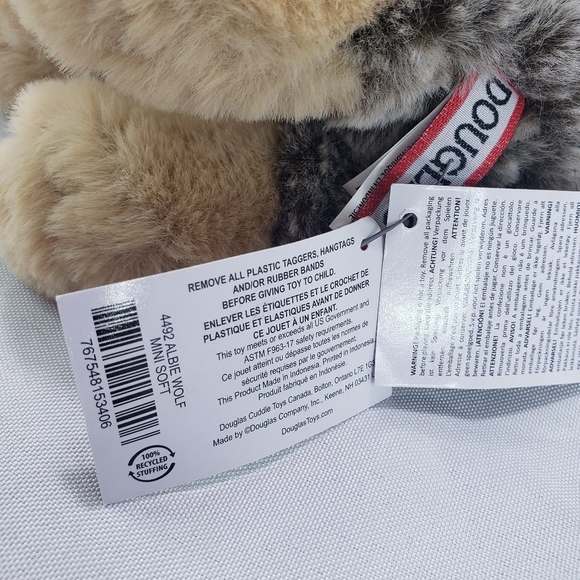 🌞SOLD🌞Douglas Albie Wolf Mini Soft Plush Stuffed Animal 8" 4492 With Tags 2022 - Picture 6 of 8